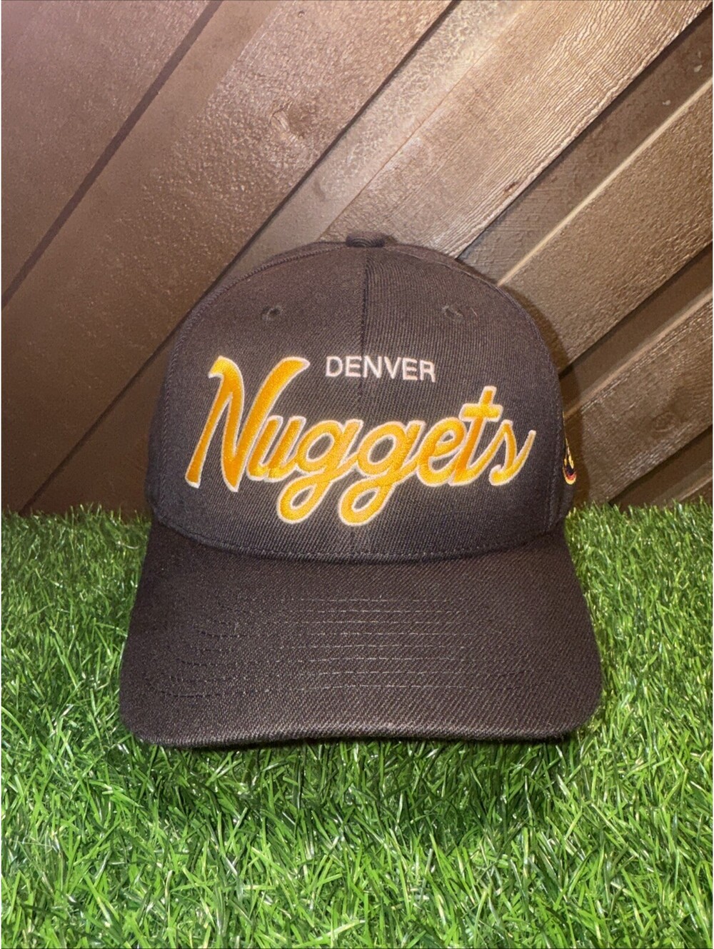 NWT NBA Denver Nuggets Script 2.0 Stretch SnapBack Mitchell & Ness